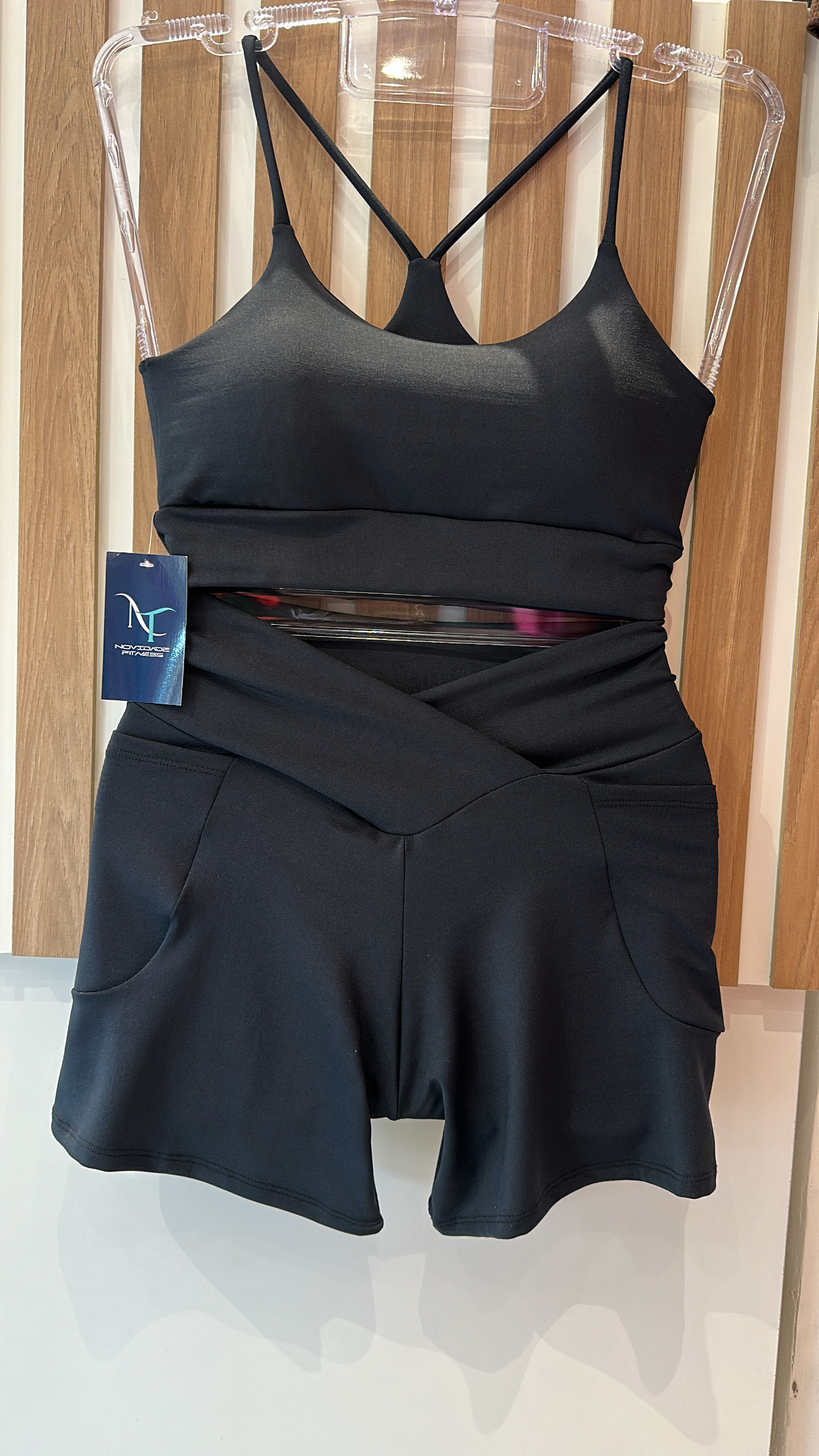 CONJ SHORT BASICO PRETO >M<