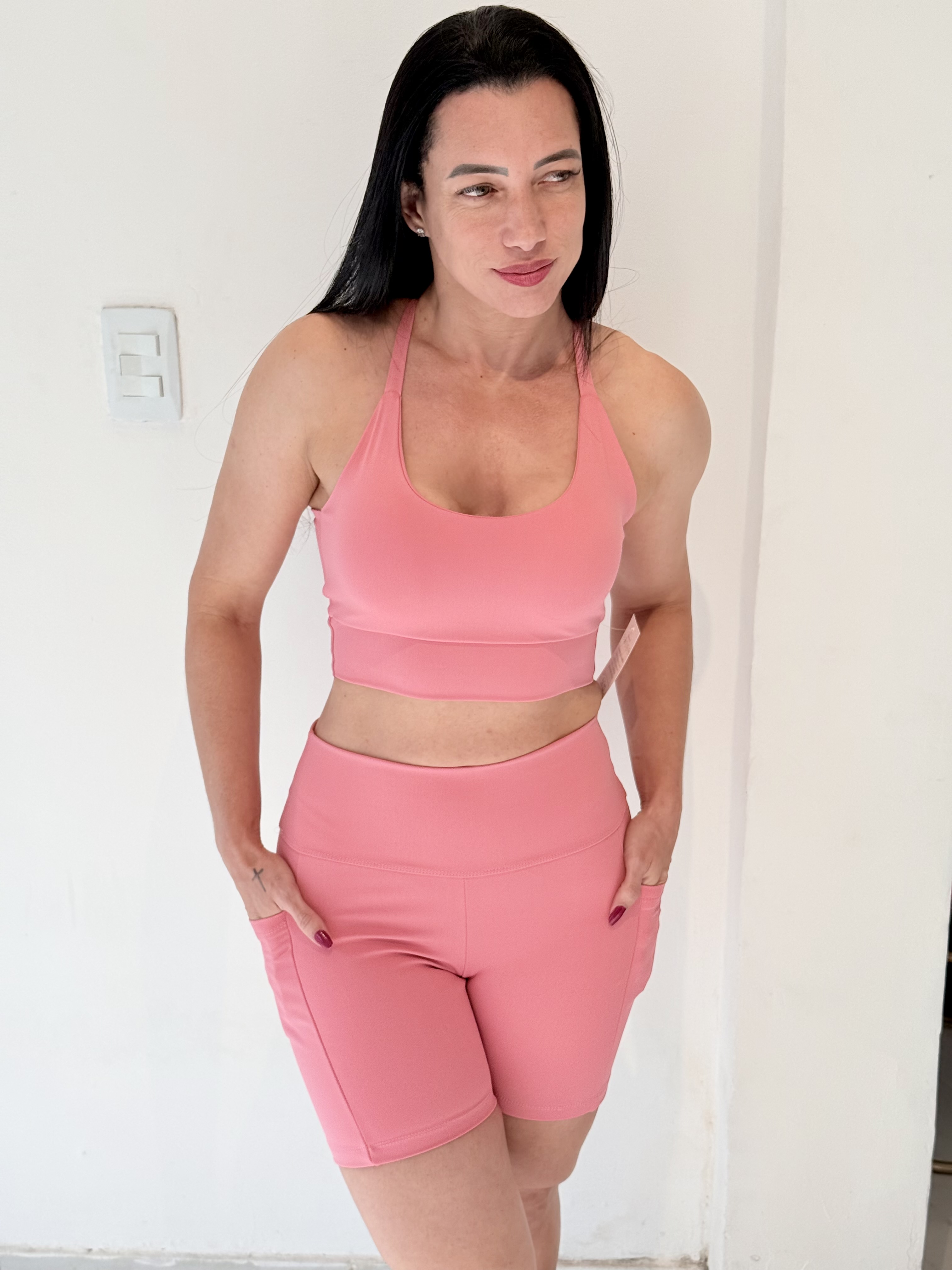 CONJ SHORT ANA ROSÉ M