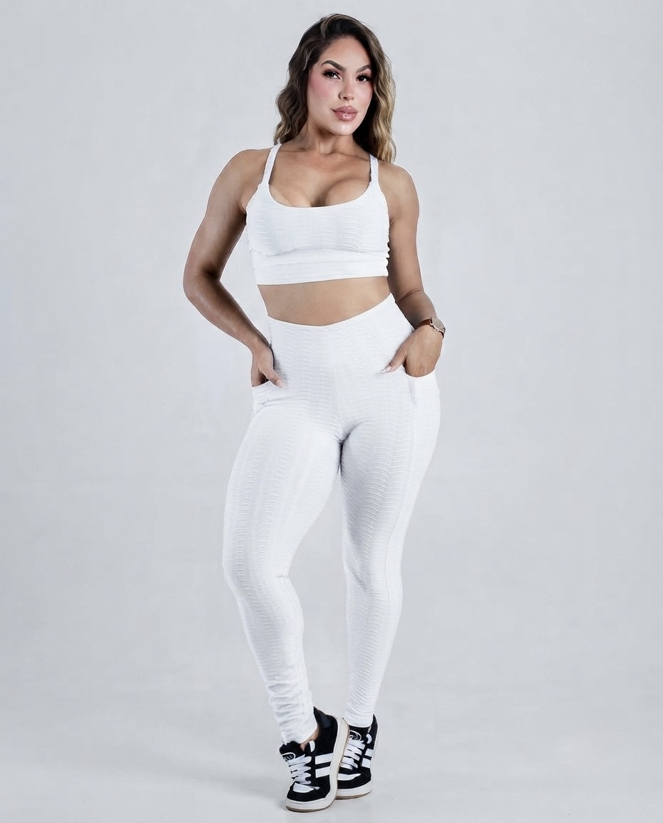CONJ BOLHA BRANCO M VESTE 38/44