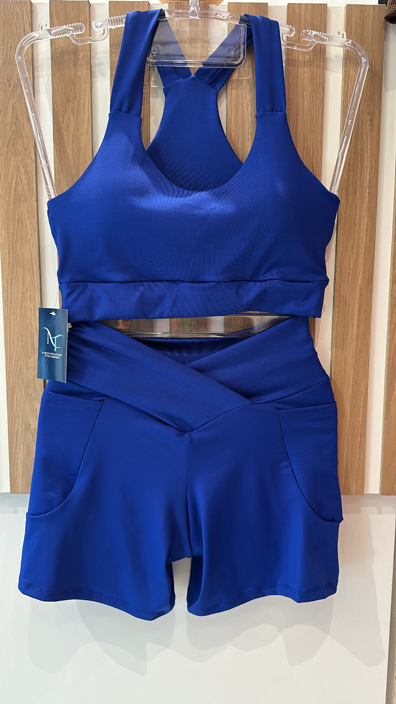 CONJ SHORT BASICO AZUL >G<